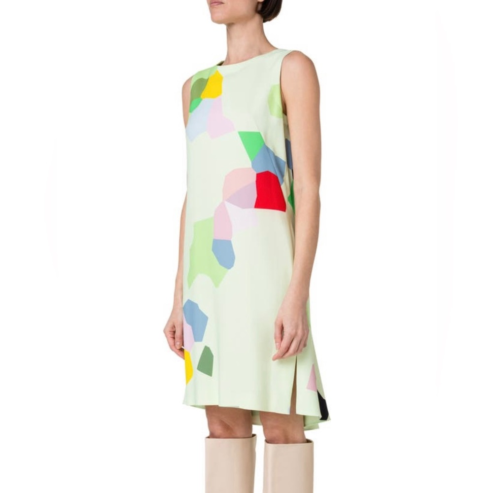 Akris Punto Kaleidoscope-Print Shift Dress